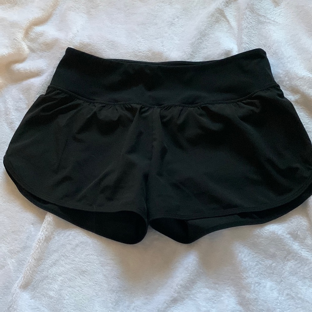 black shorts